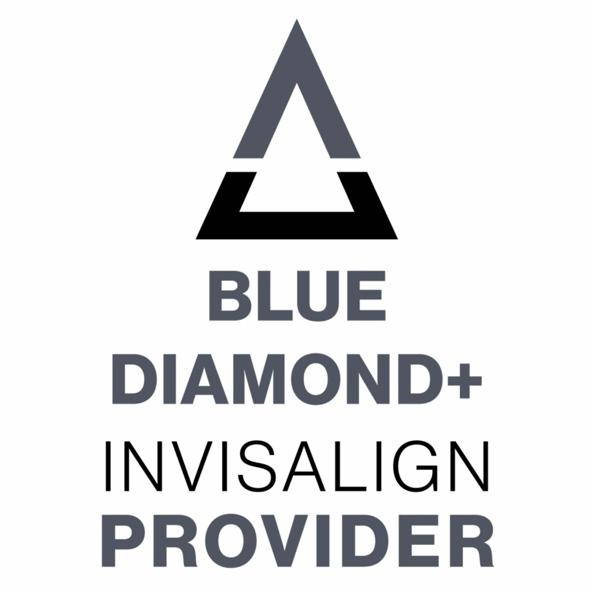 Blue Diamond+ Invisalign Provider Logo for Lenius Orthodontics in Overland Park, KS